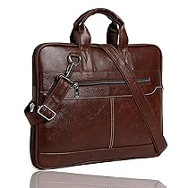 Bagneeds Men’s Black Synthetic Leather Briefcase Best Laptop Messenger Bag Satchel