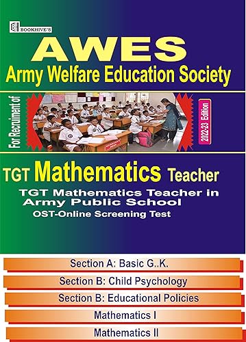 AWES TGT Mathematics Teachers in Army School 2022-2023 (Set of 5 Books)