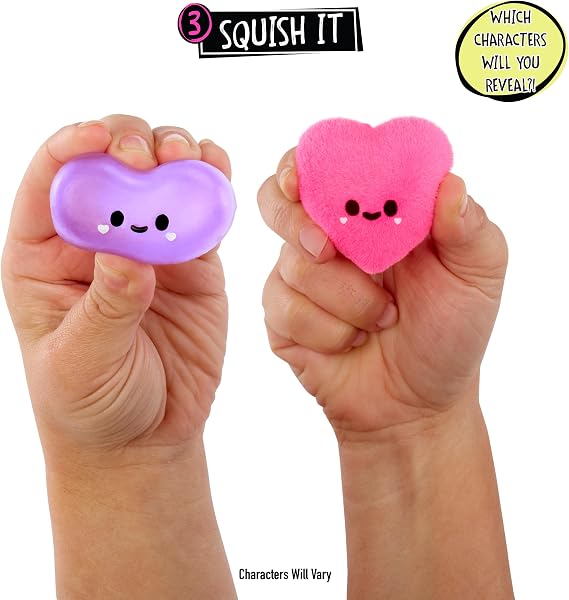 Fluffie Stuffiez Jelly Bean & Gummy Bear Minis Collectible Feature - Surprise Reveal Unboxing Soft and Squishable Tactile Play Fidget DIY