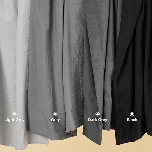 Miniatura 7 de Funda de edredón de Bedsure color gris oscuro tamaño King suave y prelavada, 3 piezas, 1 funda de edredón de 104 x 90 pulgadas con cremallera y 2