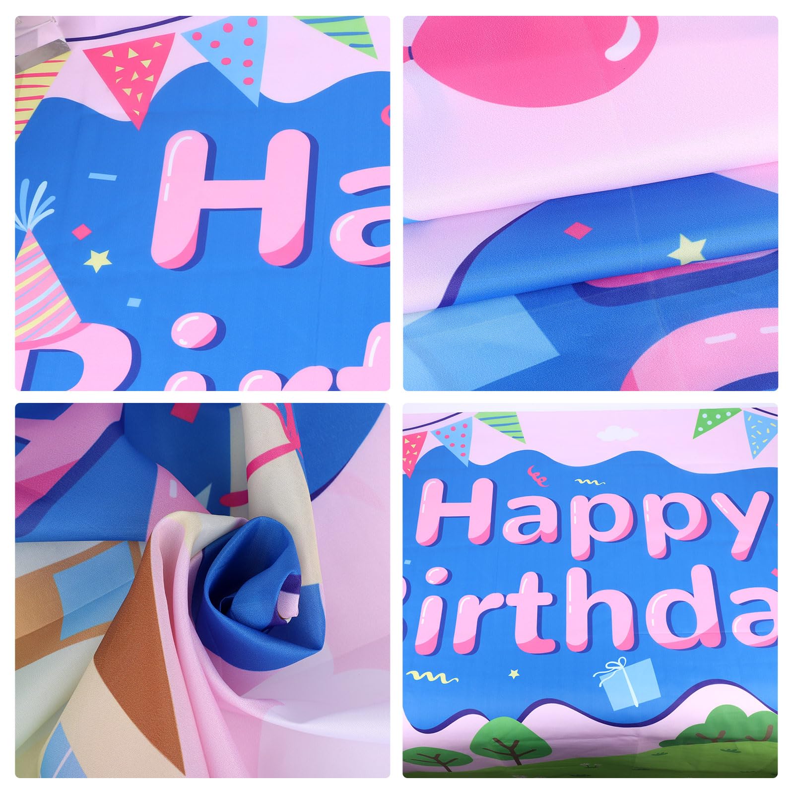 Bannière « Happy Birthday » En Forme De Cochon Rose - Fournitures De Fête D'anniversaire Pour Fille - Thème Cochon