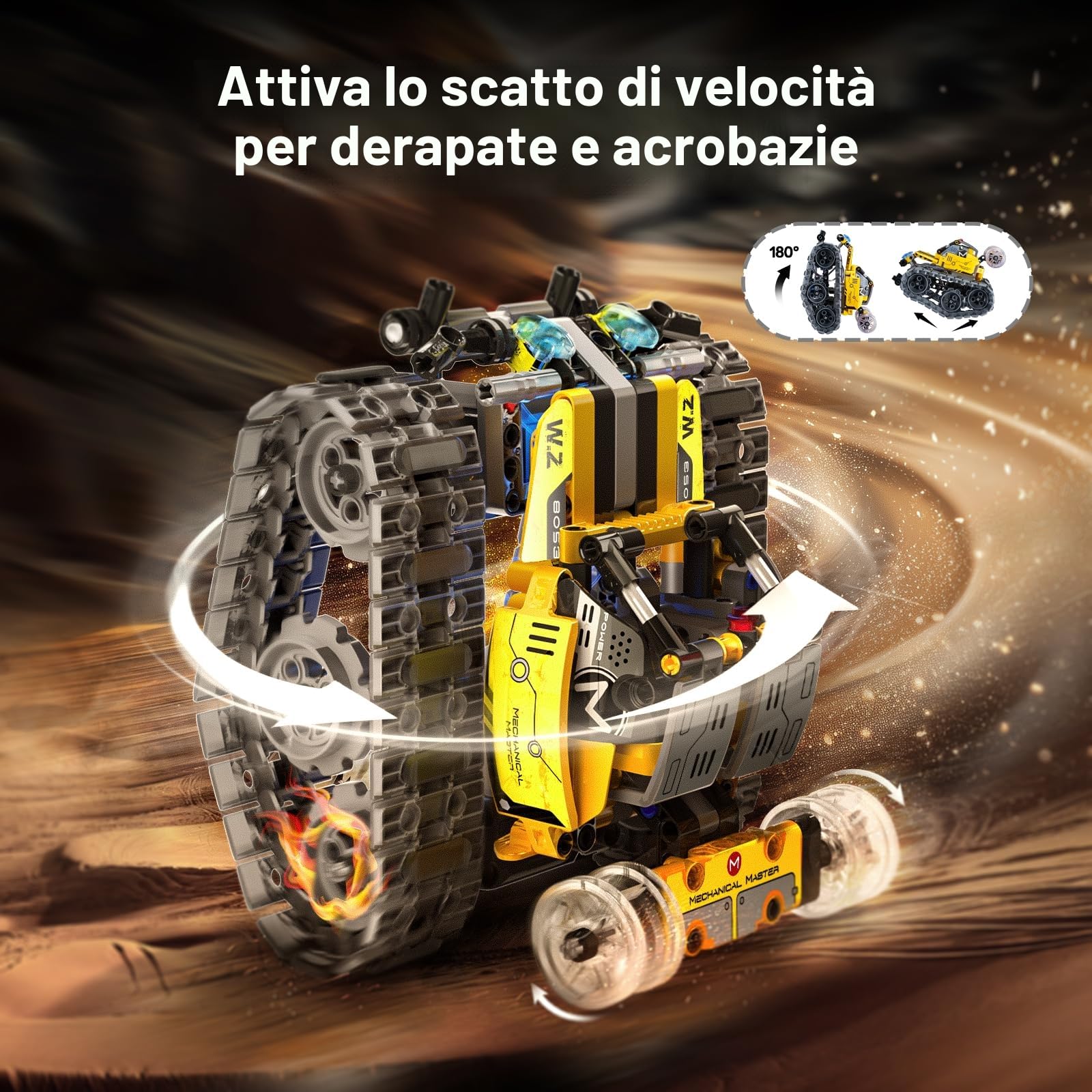 IKUPER Robot per Bambini Ragazzi dai 6 ai 12 Anni, Set Robotico Programmabile 6 in 1 con App e Telecomando, Natale e compleanni (631 Pezzi) | Set robotico telecomandato e programmabile, regalo per bambini dagli 8 anni in su