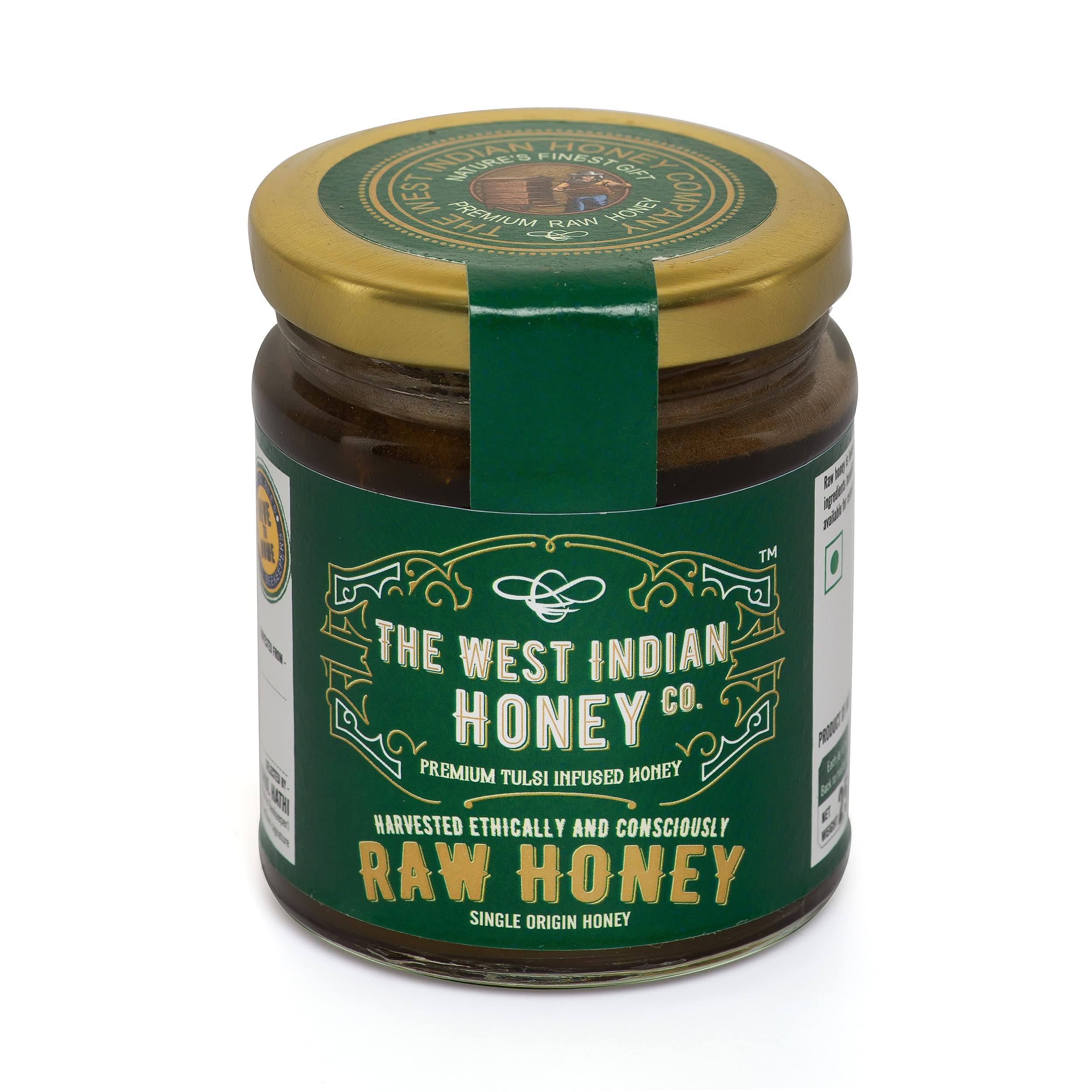 The West Indian Honey Co. Tulsi Infused Honey | 100% Pure & Unprocessed Raw Honey infused with Organic Tulsi, 250 g (Pack of 1) (B09SB1N14Q) Amazon Price History, Amazon Price Tracker
