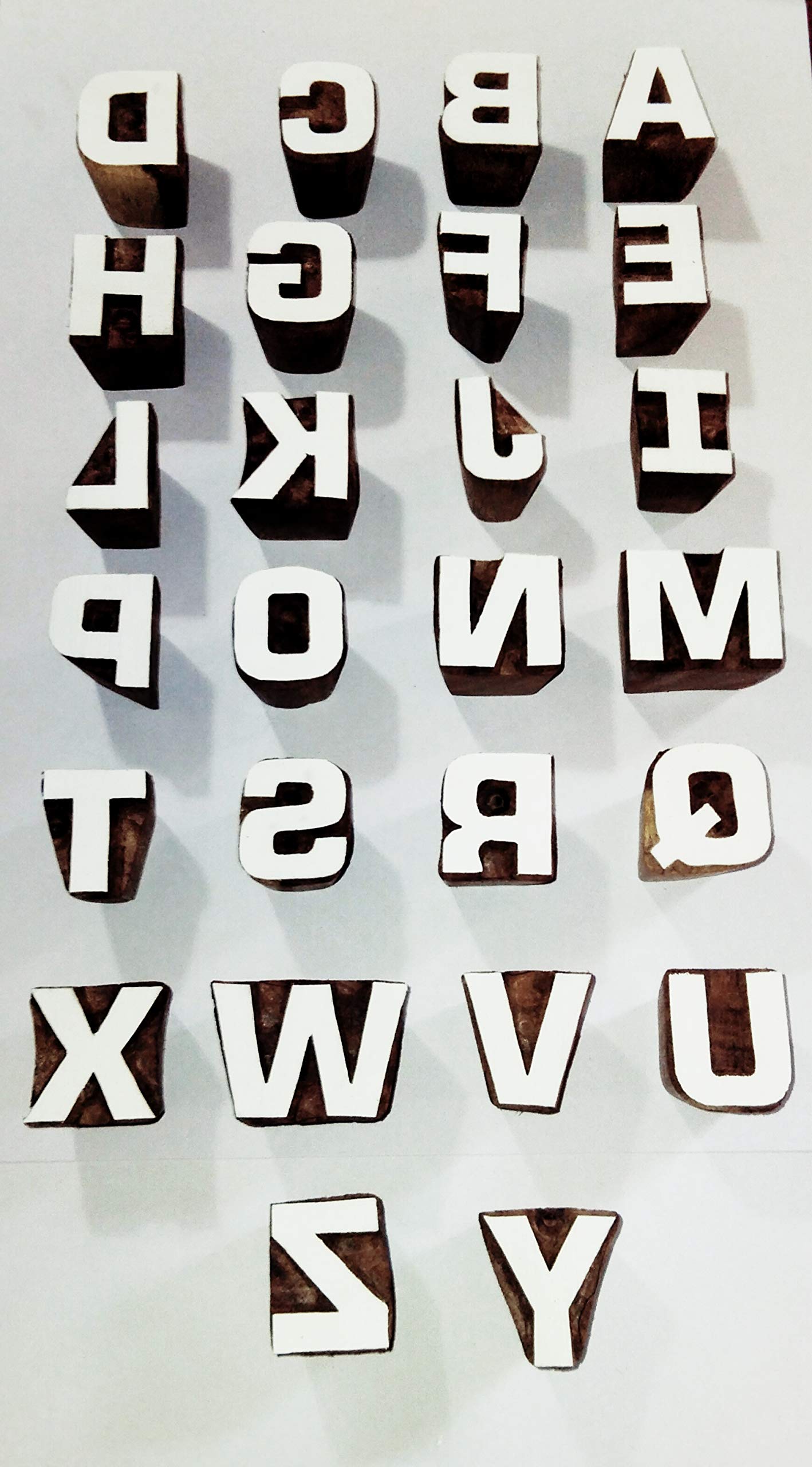 P.S.WOODEN BLOCKS STAMPS Wooden English Alphabet A to Z Letters Handmade block Printing Stamp (Brown, Small, 1 inch) (B08YNCWCQJ) Amazon Price History, Amazon Price Tracker