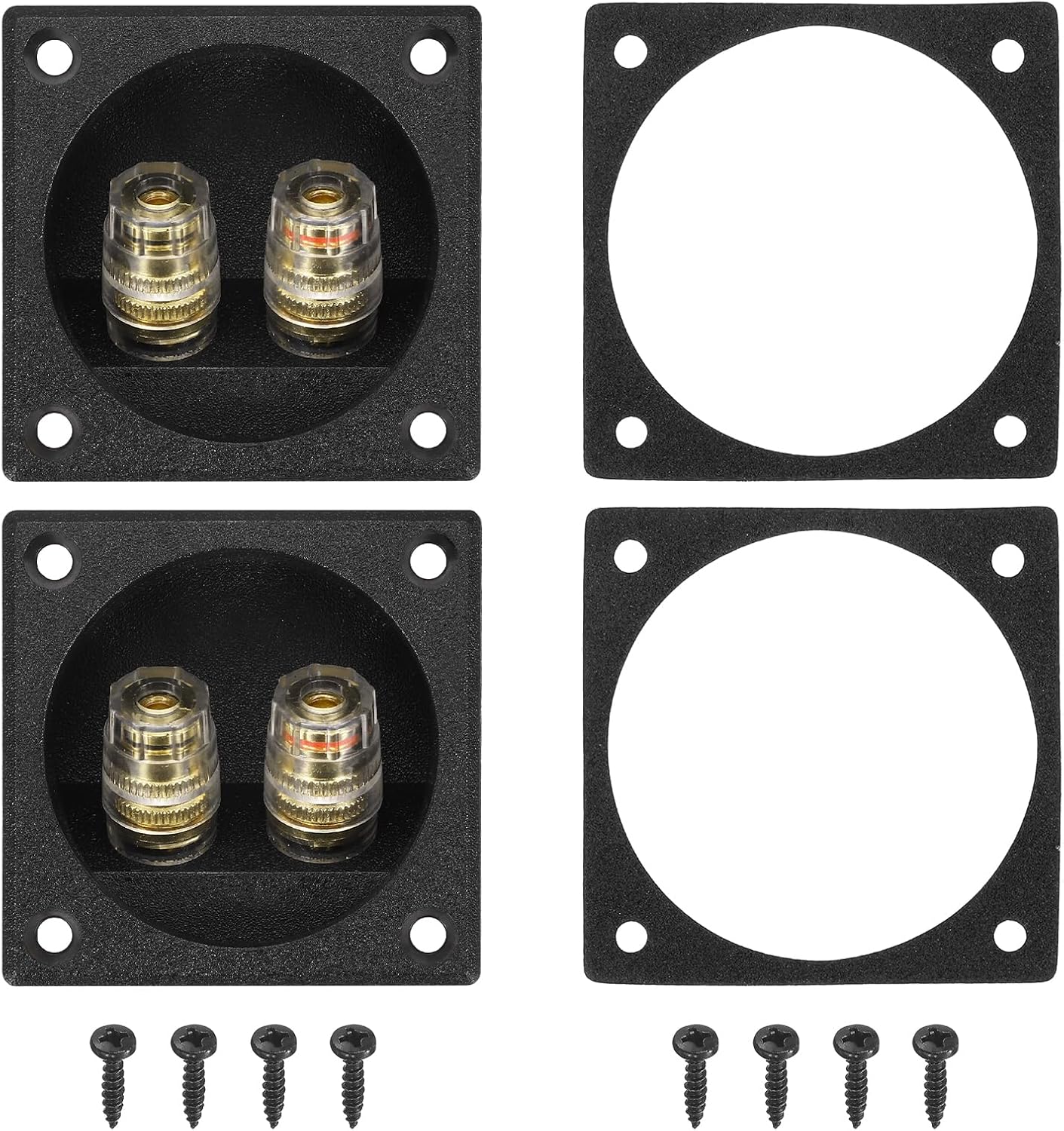 Mission - QX-2 MK.II/ウォルナット（ペア）ブックシェルフスピーカー《JP》【在庫有り即納】 | |  オーディオ、ホームシアターの専門店 オーディオ逸品館.JP MECCANIXITY 2個 2インチ スピーカーボックス ターミナルカップ 2ウェイABSサブウーファープラグコネクター ダブルバ