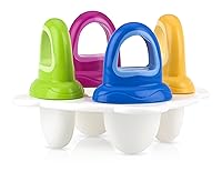 Vista 2 de Nuby Garden Fresh Fruitsicle Frozen Pop Bandeja, multicolor 1set 4 manijas