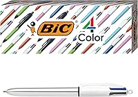 Vista 10 de BIC Bolígrafo Shine de 4 colores, barril rojo, punta media (0.039 pulgadas), tintas surtidas, 3