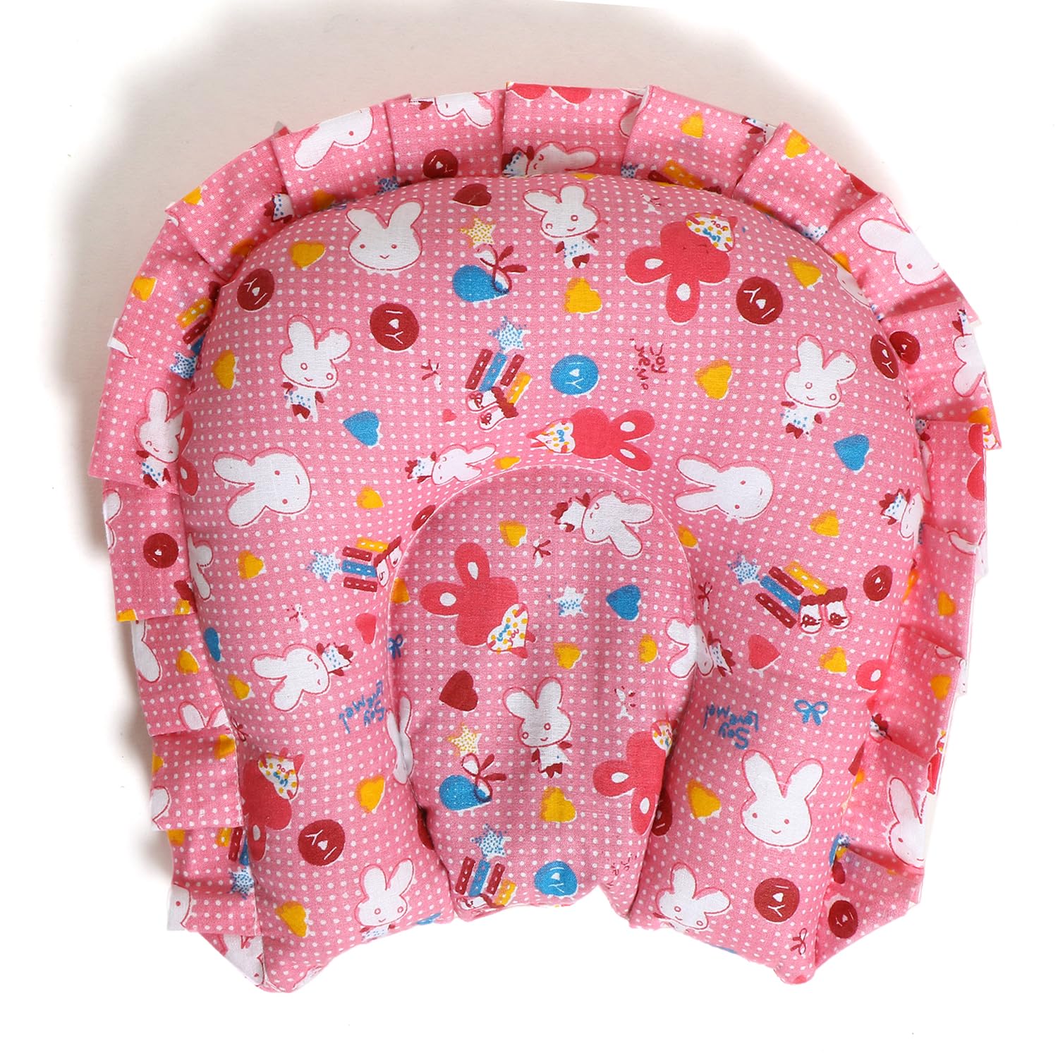 NME COLLECTION Rai Mustard Seed Head Shaping Pillow for Newborn Baby, Neck Support Takiya| 100% Cotton Cover, Mustard Seed Filling | Prevents Flat Head | 0-12Months (Printed)-image-30