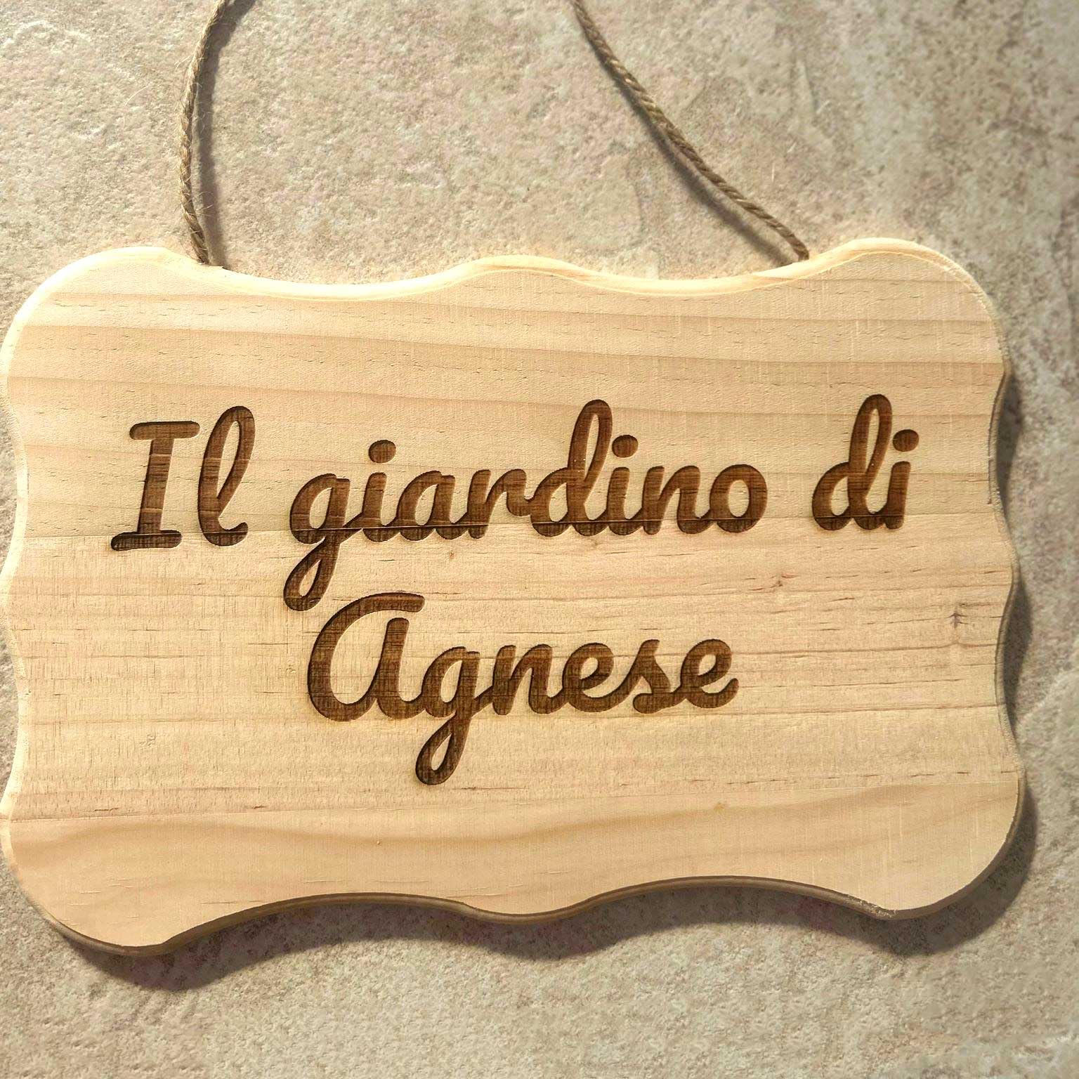 Targhetta con nome cervo, targhetta per porta, targa in