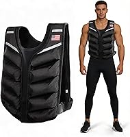 Weighted Vest for Men & Women: Adjustable 8-40lb Neoprene Vest for Workouts, Cardio, Strength Training