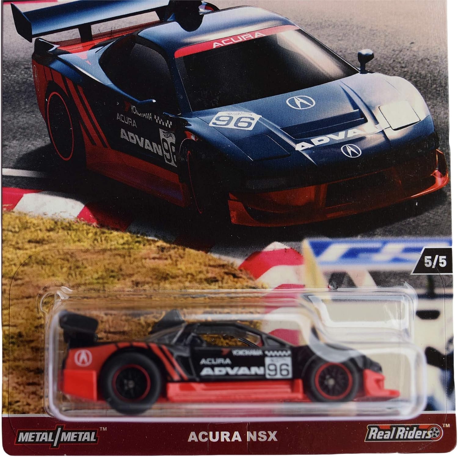 Hot Wheels Car Culture Race Day Acura NSX 5/5, Black/red