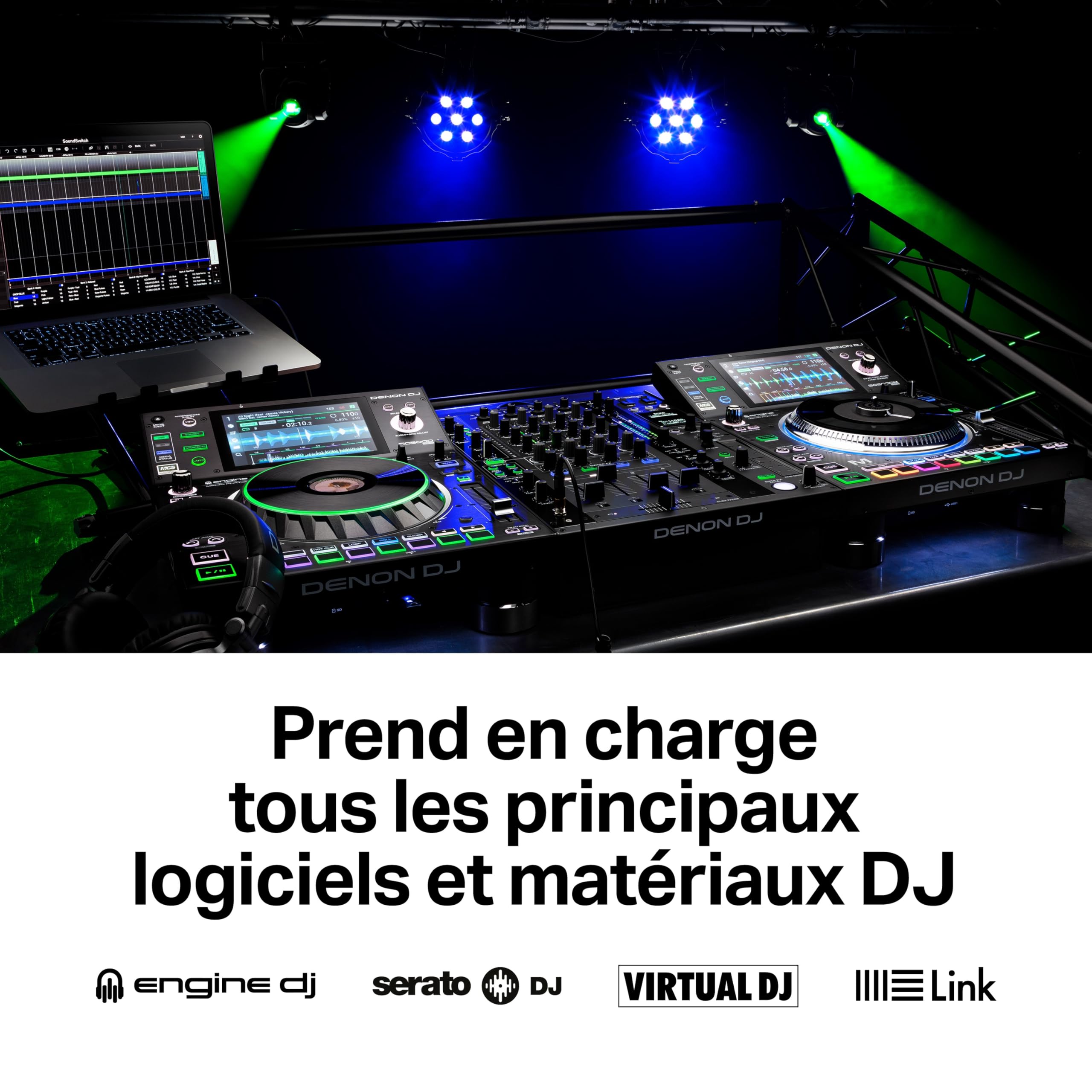 SoundSwitch DMX Micro Interface - USB Vers Interface DMX Ultracompacte avec 3 Mois D´Accès Gratuit au Logiciel SoundSwitch, Pour Creer et Personaliser des Jeux de Lumière et Des Eclairages de Scènes