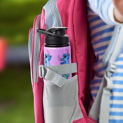 Miniatura 5 de Silver Buffalo Disney Lilo and Stitch Tropical Sitting Stitch Double Walled Stainless Steel Water Bottle, 25 Ounces