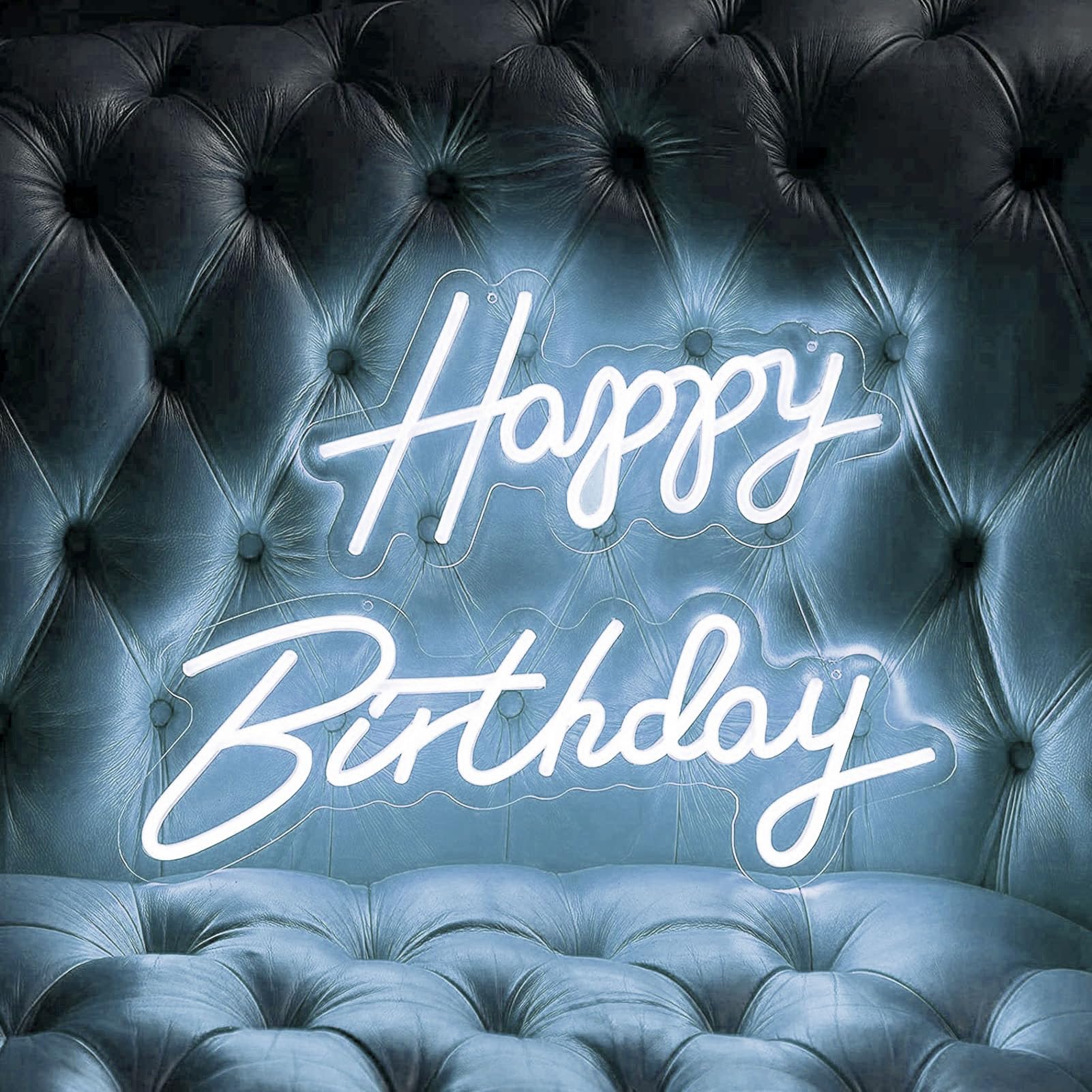 Insegna Al Neon di Compleanno a LED Luce Decorativa Luminosa di