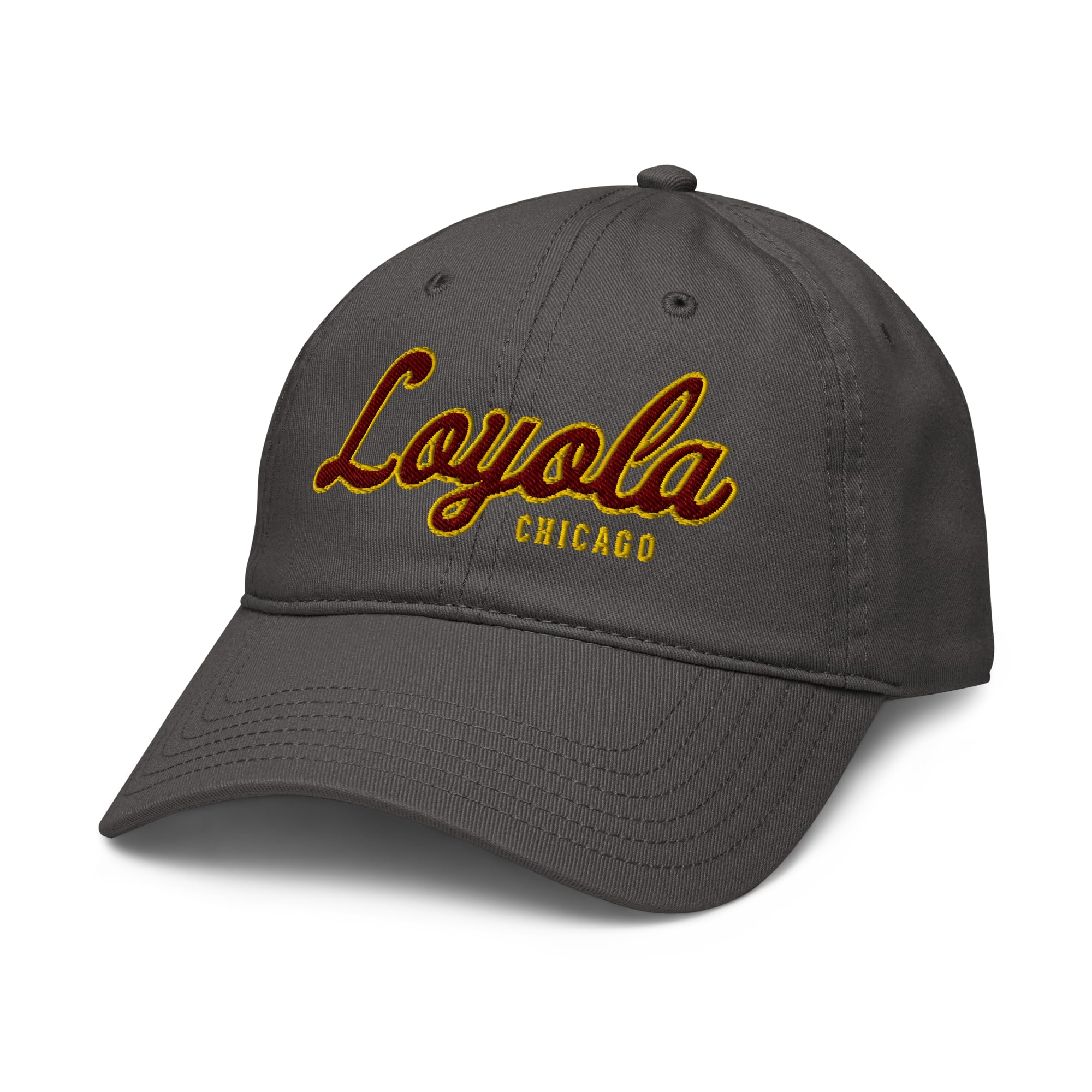 Loyola Chicago Ramblers Cursive Officially Licensed Adjustable Baseball Hat