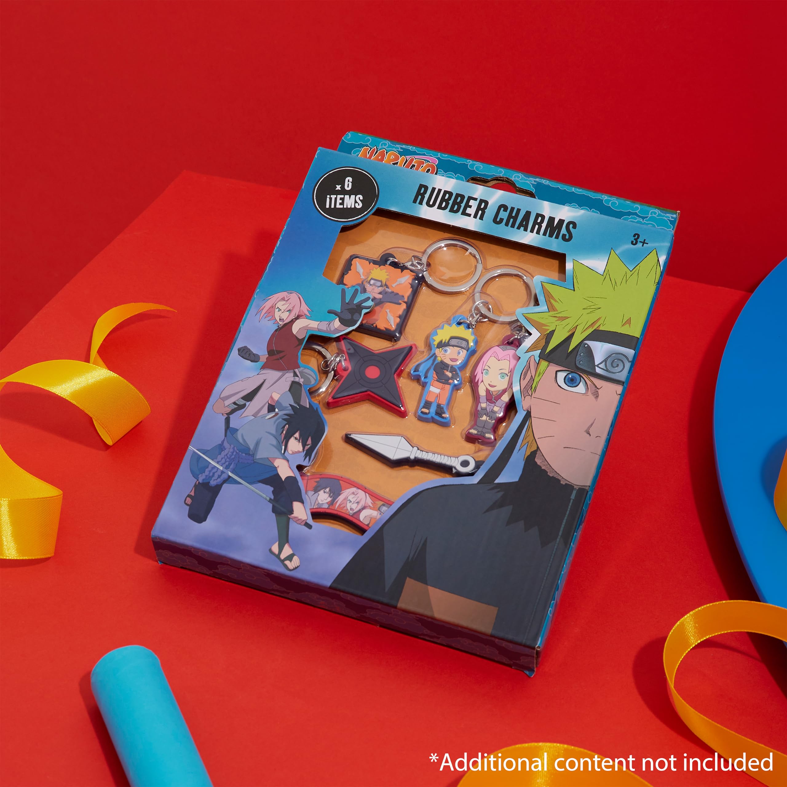 Naruto Portafoglio Bambini e Portachiavi Anime - 6 Portachiavi Bambini Gadget Regalo da Collezione (Set Portachiavi)