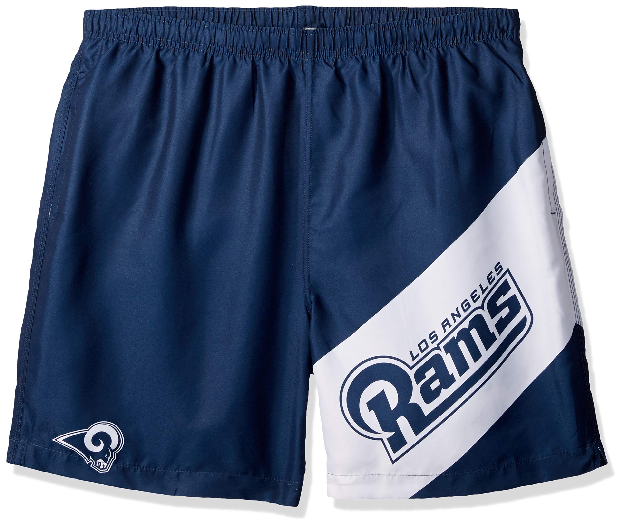 foco NFL Mens Big Logo 5.5' Inseam Swim Suit TrunksBig Logo 5.5' Inseam Swim Suit Trunks, Team Color, Medium
