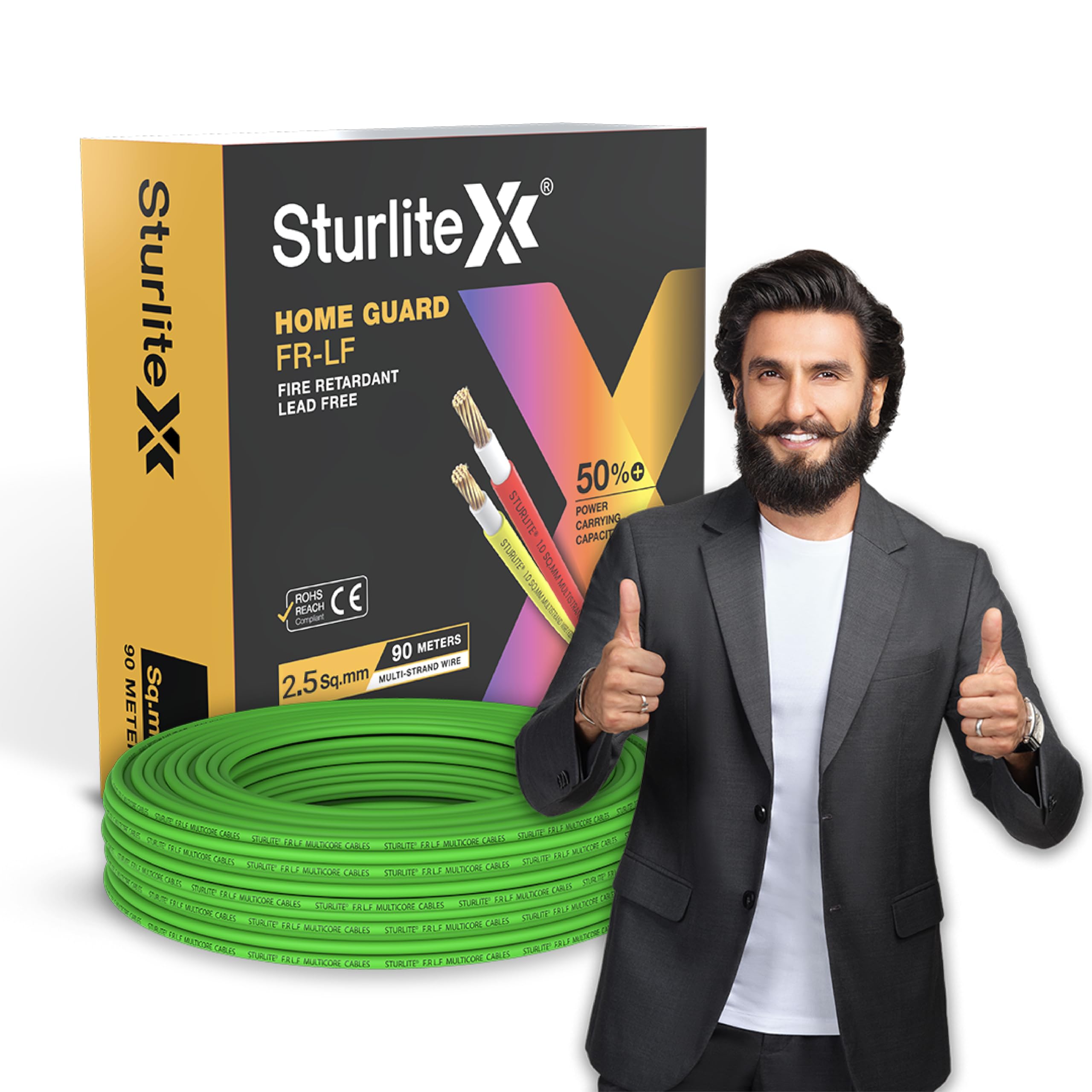 Sturlite 2.5 sq mm Copper Wire 90 Meter | ISI Marked 99.97% Pure Copper | Flexible Multistrand PVC Insulated Electric Wire | Heat Resistant, Anti Rodent & Termite | Wire for Home & Office | Black — Amazon image 21