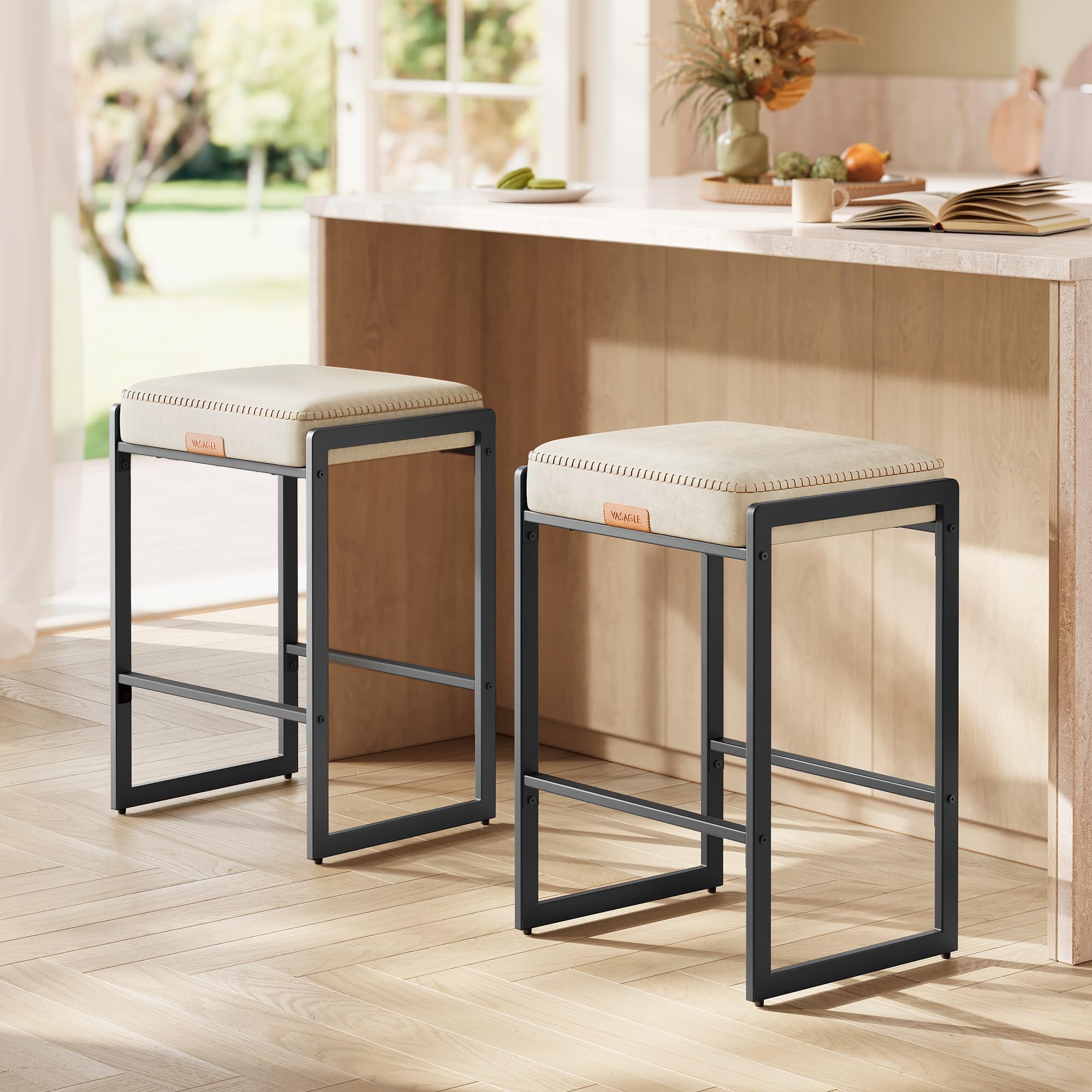 VASAGLE EKHO Bar Stools β 26-Inch, Set of 2