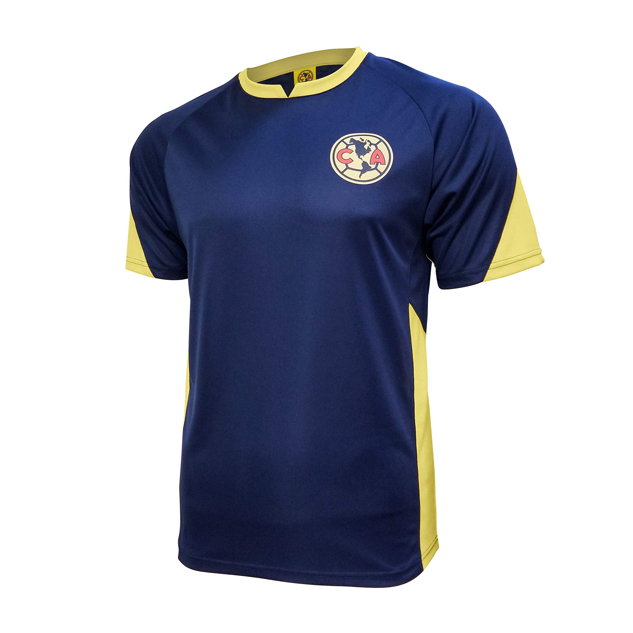 Icon SportsOfficially Licensed Club América Soccer T-Shirt – Navy Blue Official Team Jersey Style Short Sleeve Athletic Football Tee – Game Day Activewear for Fans, Medium