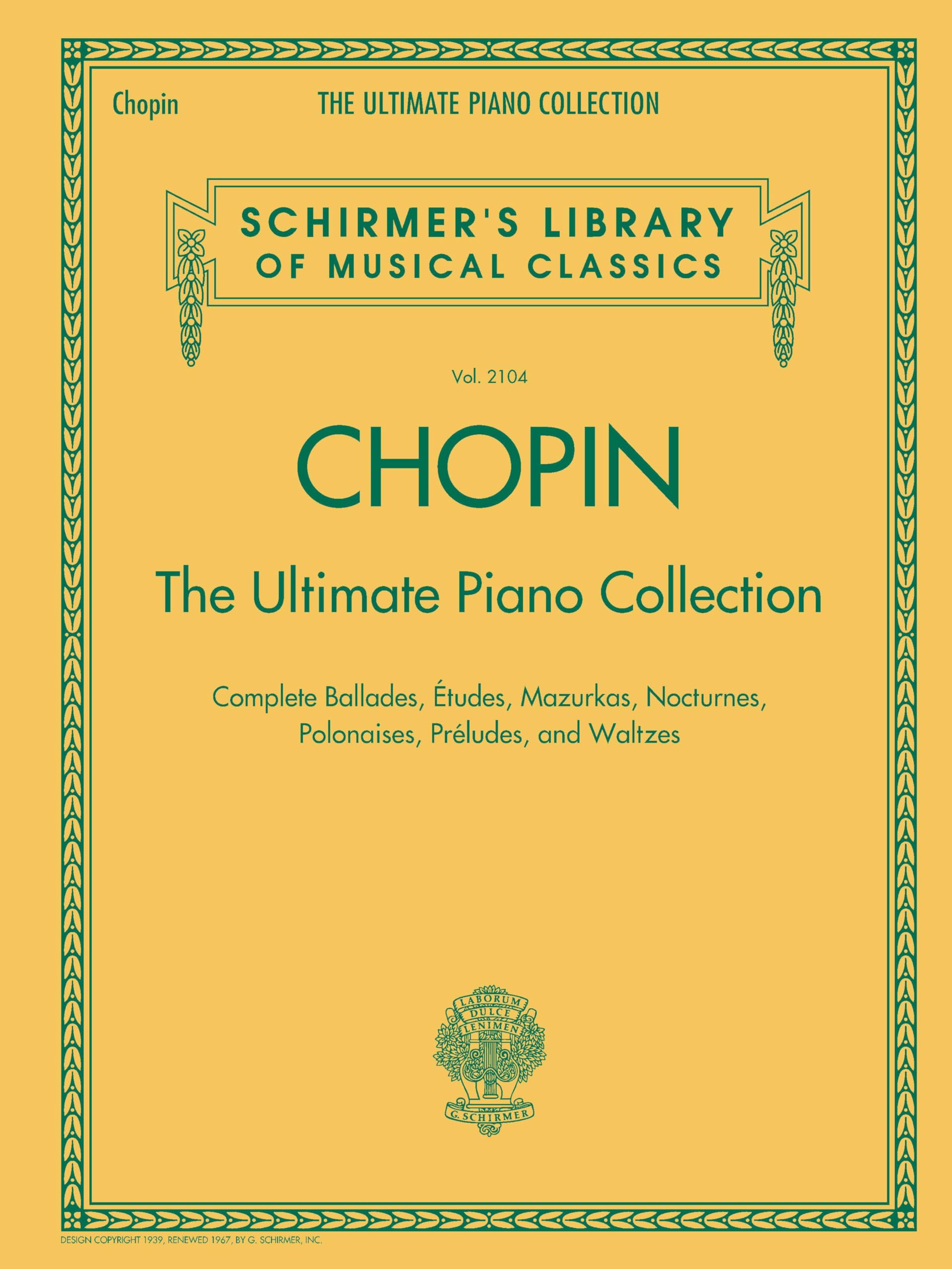 Chopin: The Ultimate Piano Collection | Complete Works for Piano Solo | Classical Sheet Music Anthology for Intermediate and Advanced Pianists | ... Library of Musical Classics, 2104) Paperback – March 1, 2015