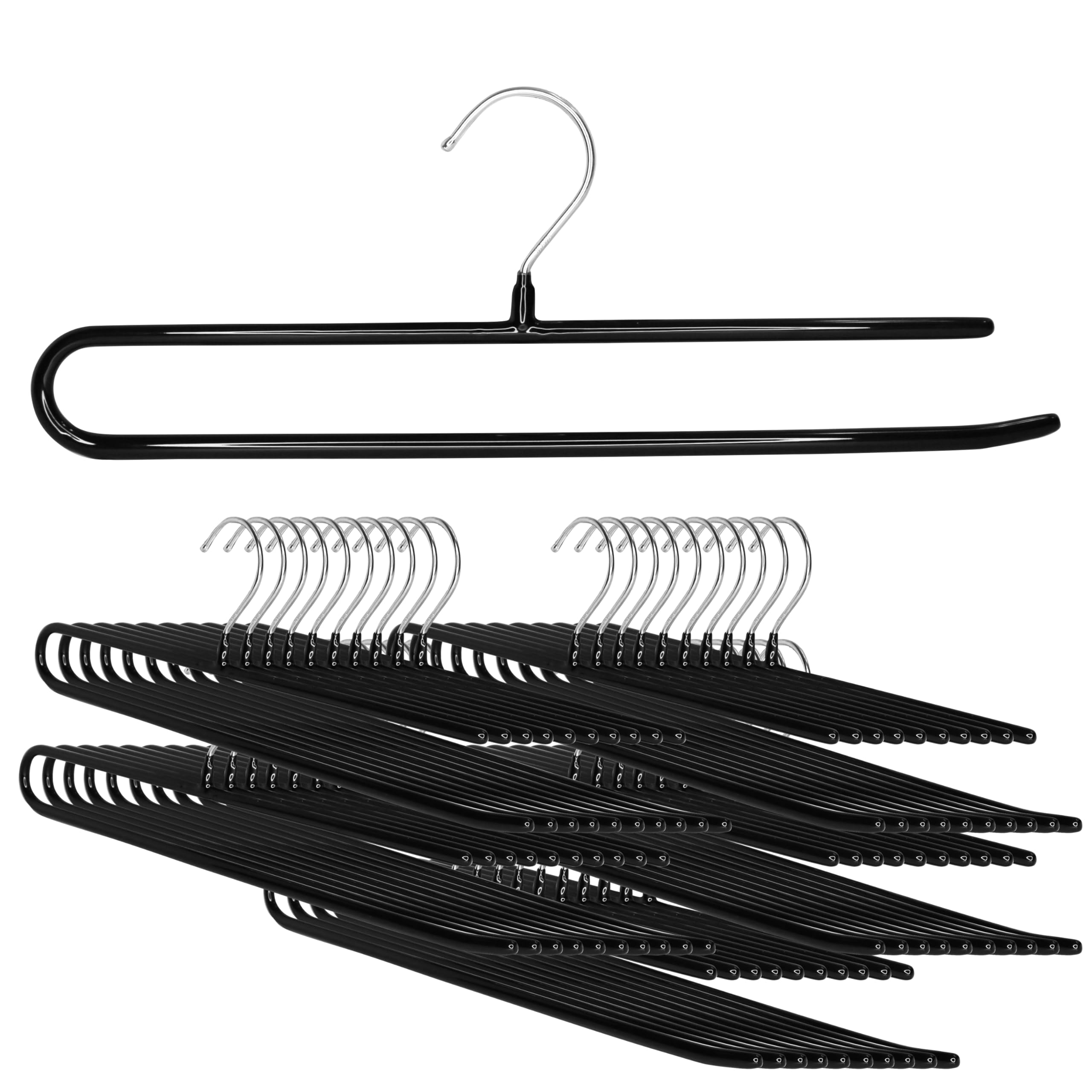 Cintres en acier noir MAWA Reston Lloyd pour organiser et épurer le dressing de toute la famille