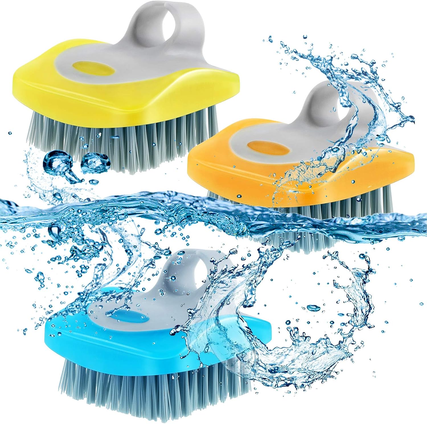 Tatuo 3 Pcs Vegetable Brush Potato Scrubber Vegetable Scrubber for Food