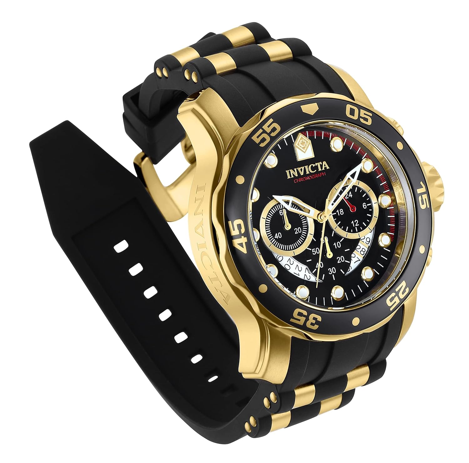 Relógio masculino Invicta 6981 Pro Diver Collection, cronógrafo, mostrador preto em promoção! Veja a oferta e mais achadinhos de Relógios de pulso 4 Hoje é o melhor dia para comprar Relógio masculino Invicta 6981 Pro Diver Collection, cronógrafo, mostrador preto com aquele preço maroto! Promoção! Aproveite a oferta! 4