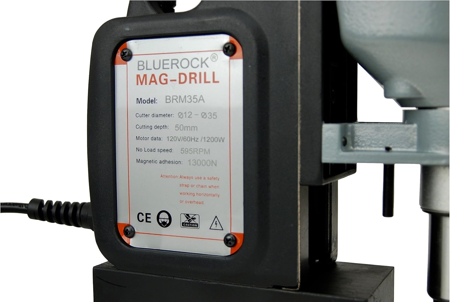 BLACK BLUEROCK Tools Model BRM-35A Typhoon Magnetic Drill Roto-Broach