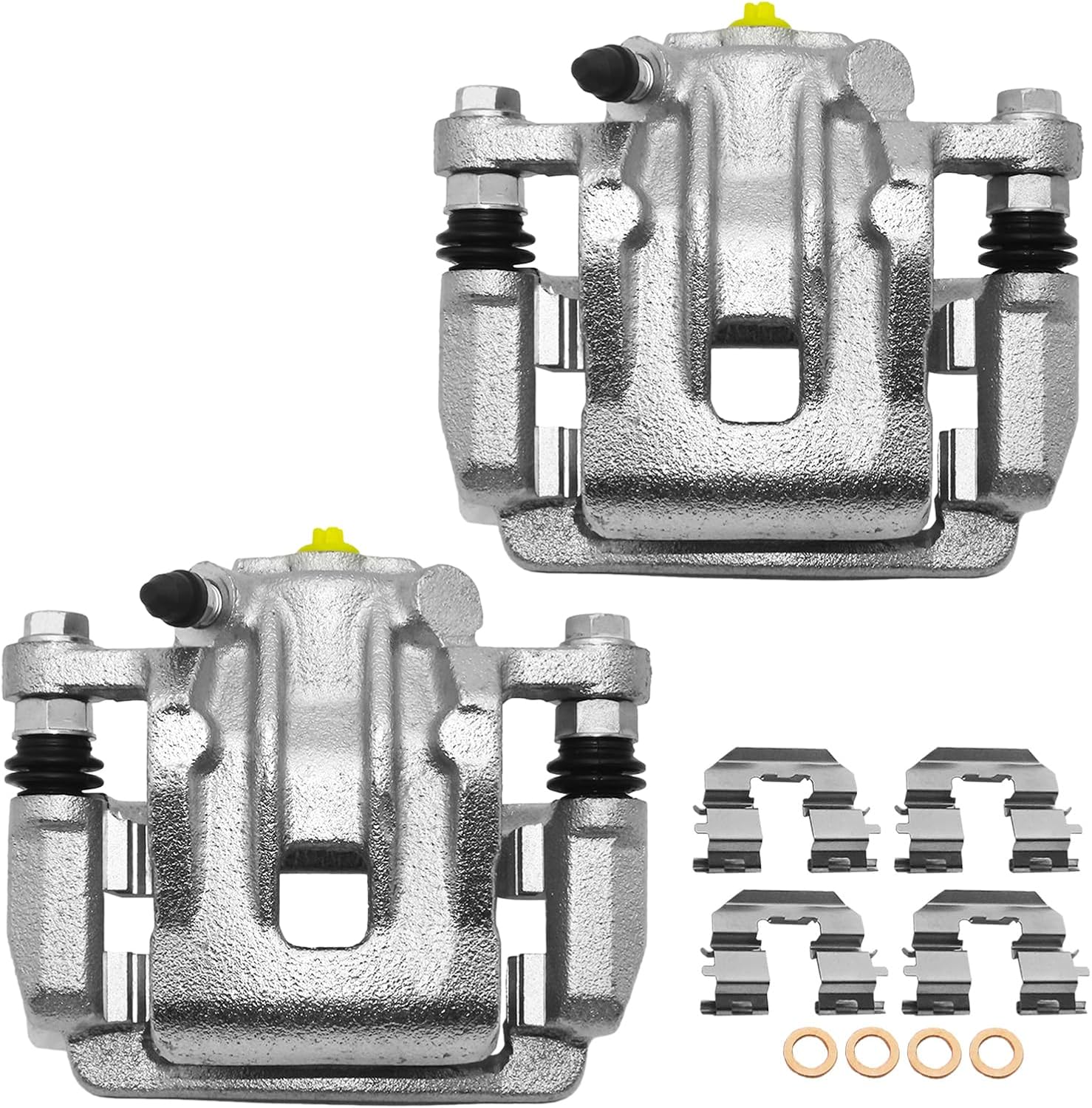 Anpulsero Disc Brake Caliper Assembly Compatible with Kia Optima 2012-2016 2.0L/2.4L, HyundaL Azera 2012-2017 3.3L, Rear Driver and Passenger Side with Bracket, 19-B6467 19-B6466, 2-pc Set