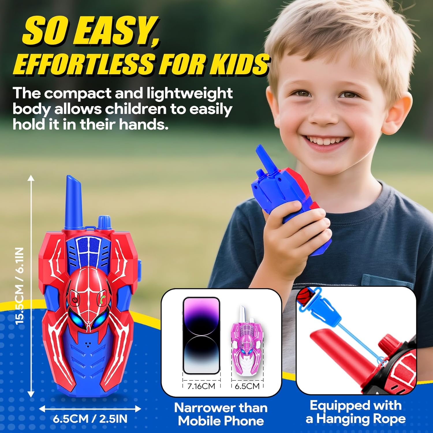 Vvinca Walkie Talkies for Kids 5 Pcs