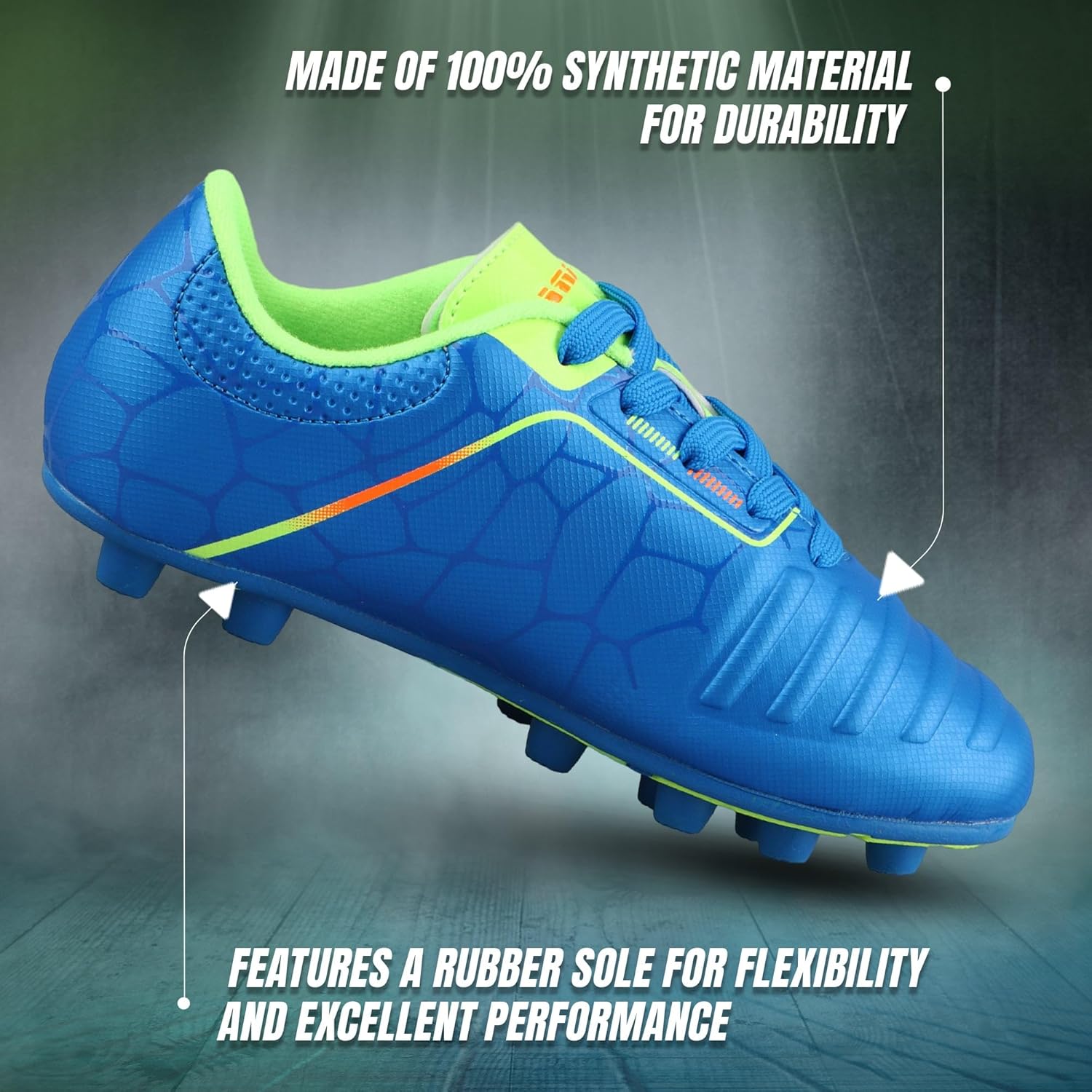 Vizari USA Soccer Cleats Boys, Girls - FG Firm Ground Football Shoes for Toddlers/Little/Big Kids - Youth Football Cleats - Comfort & Excellent Traction