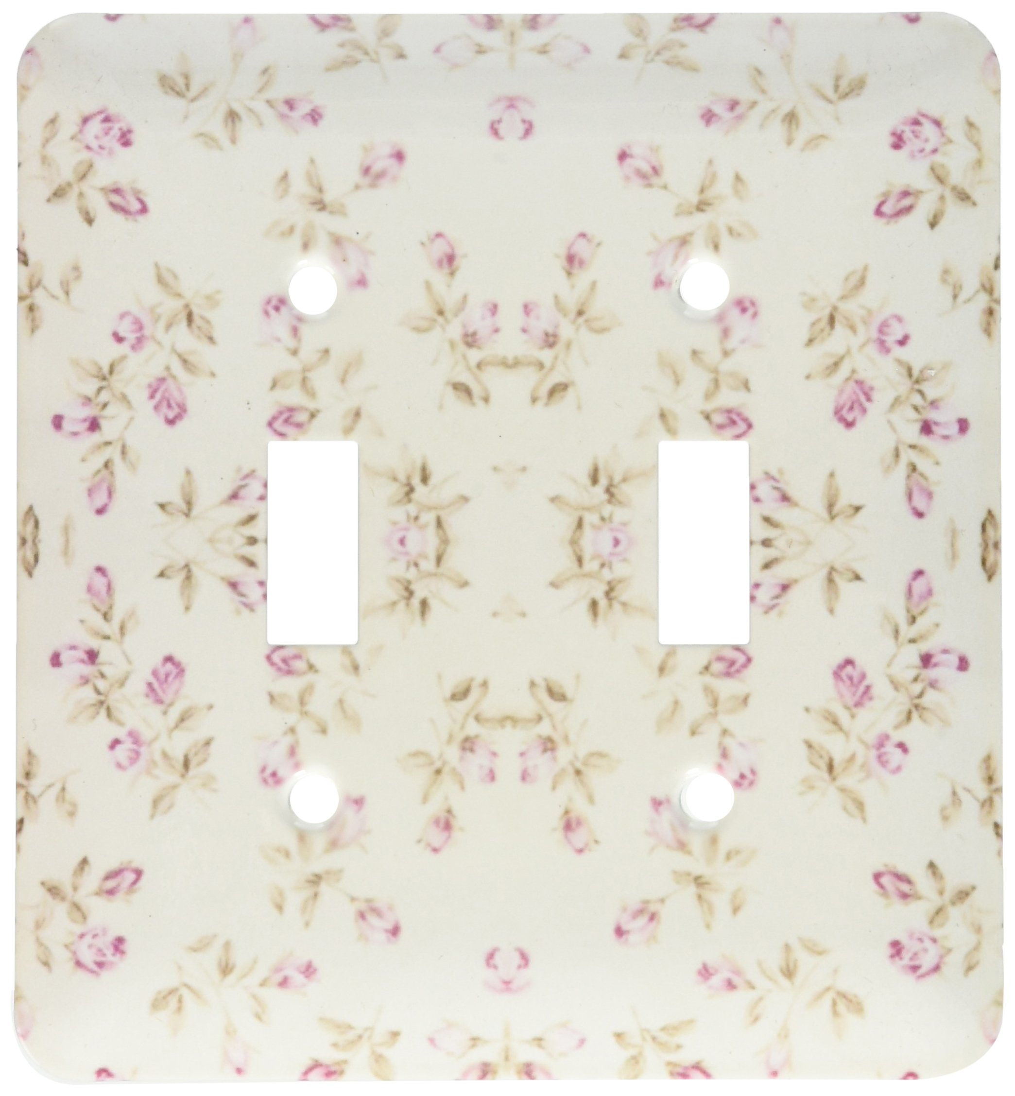Interrupteur style shabby chic 3drose LSP 174380 à motif imprimé de petites fleurs