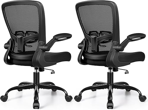 FelixKing Silla de oficina, silla de escritorio ergonómica con altura ajustable y soporte lumbar, sillas giratorias, silla de computadora de