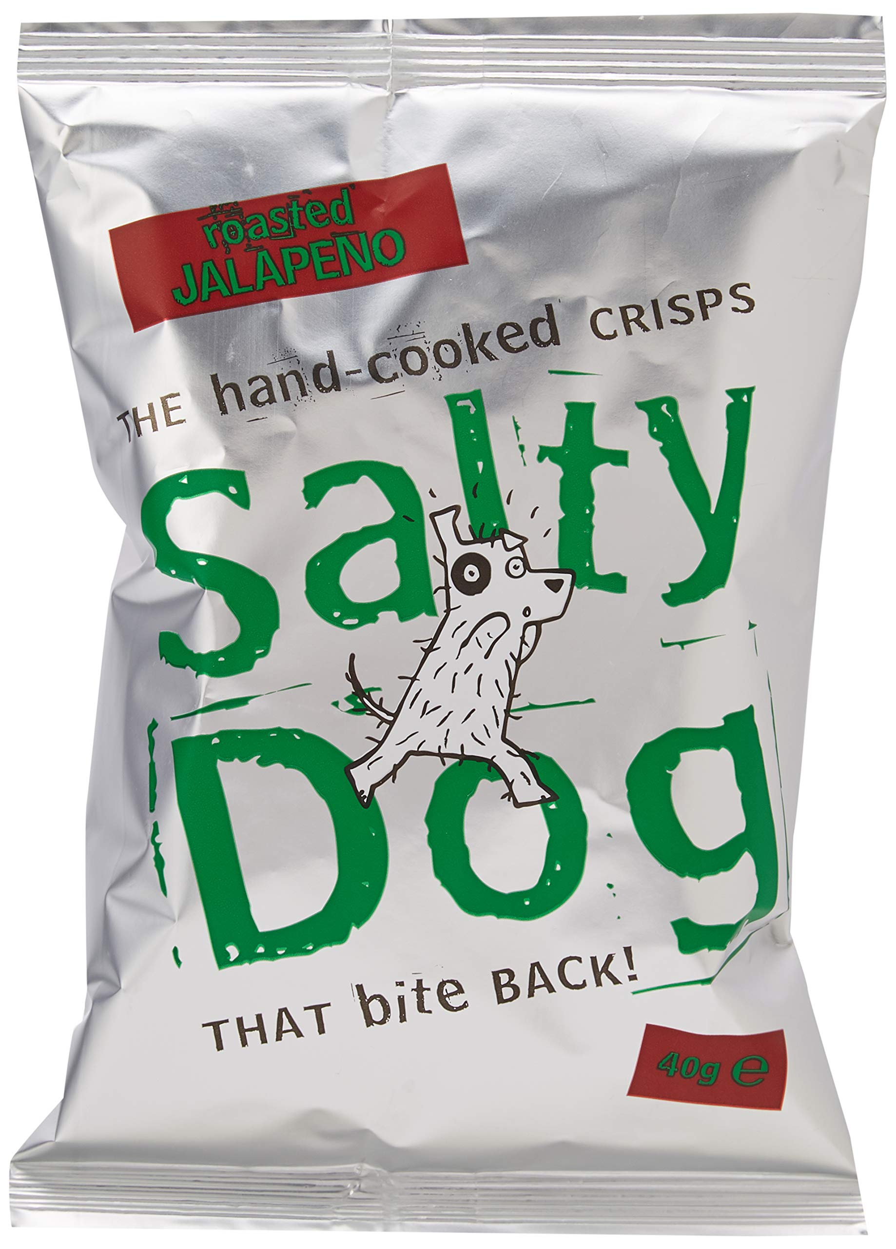 Salty DogRoasted Jalapeno Crisps, Grab bag 30 x 40g box