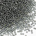 Transparent Light Green with Silver Lined Beads Size 12/0 Crafts Glass Seed Beads 2mm for Jewelry Making (Total About 100g About 11000pcs)