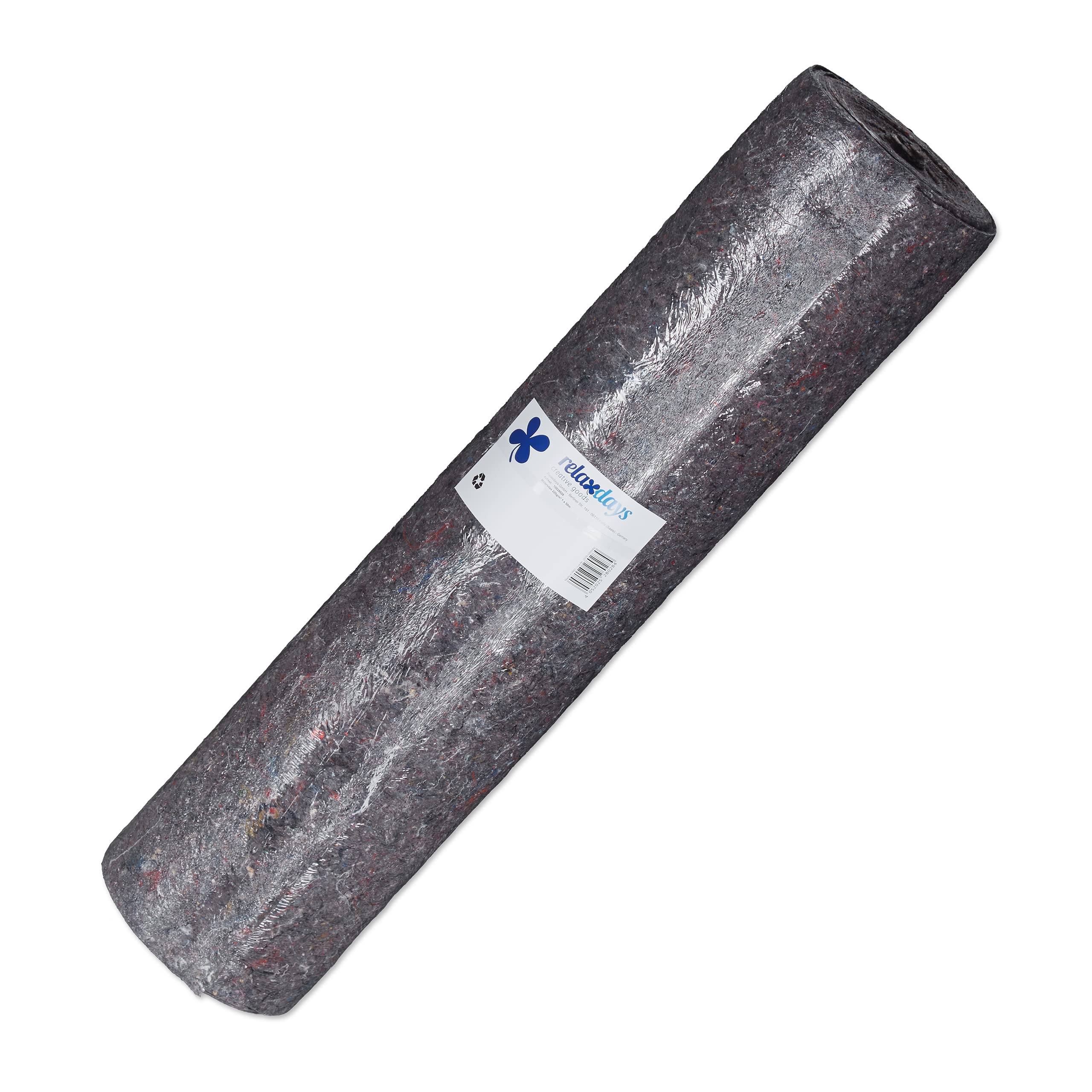 relaxdays Vellón de Pintor, Cubre Suelos, 1 m x 50 m = 50m², Antideslizante, Impermeable, 220g/m², Gris, Tela no Tejida