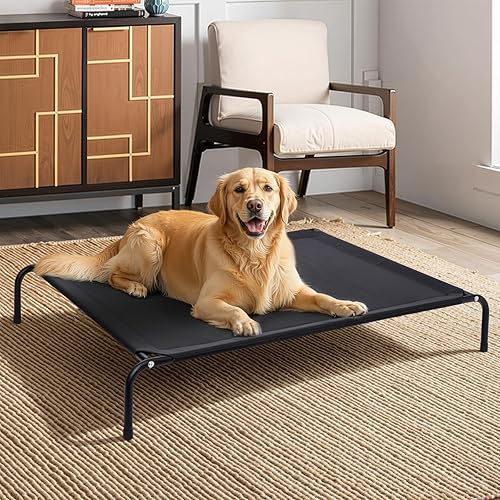 Miniatura 1 de Cama elevada para perros, camas elevadas para perros al aire libre, camas para perros medianos, impermeable para interiores y exteriores, hamaca