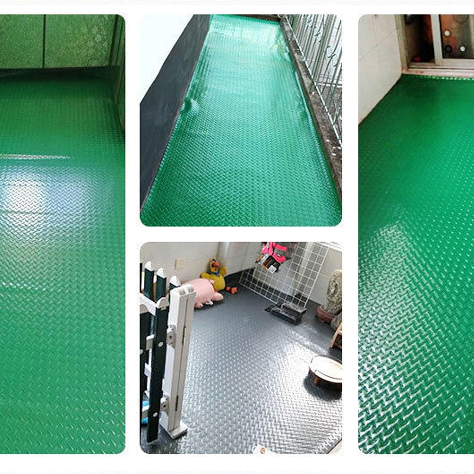 Protection Antidérapante for Garage, Tapis en Caoutchouc PVC, Imperméable