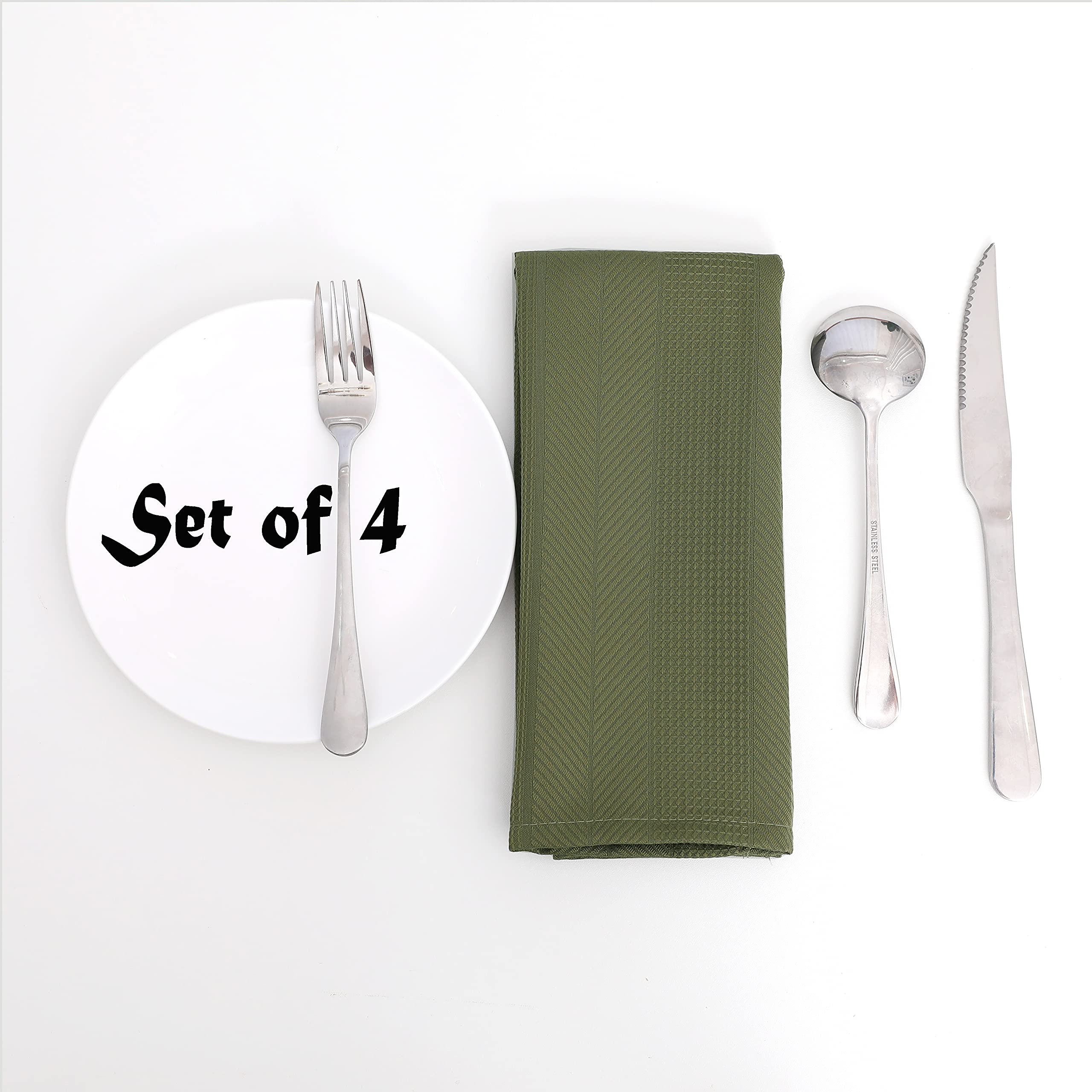 Randall Waffle Stripe Napkin Set of 4 (19“×19