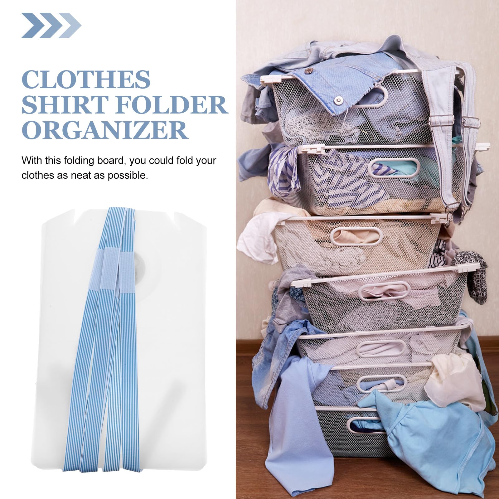 10 Stück Hemdfalter Faltbrett für T Shirts und Kleidung Großer Kunststoff Faltorganizer Platzsparend und Tragbar für Kleiderschrank Reisen