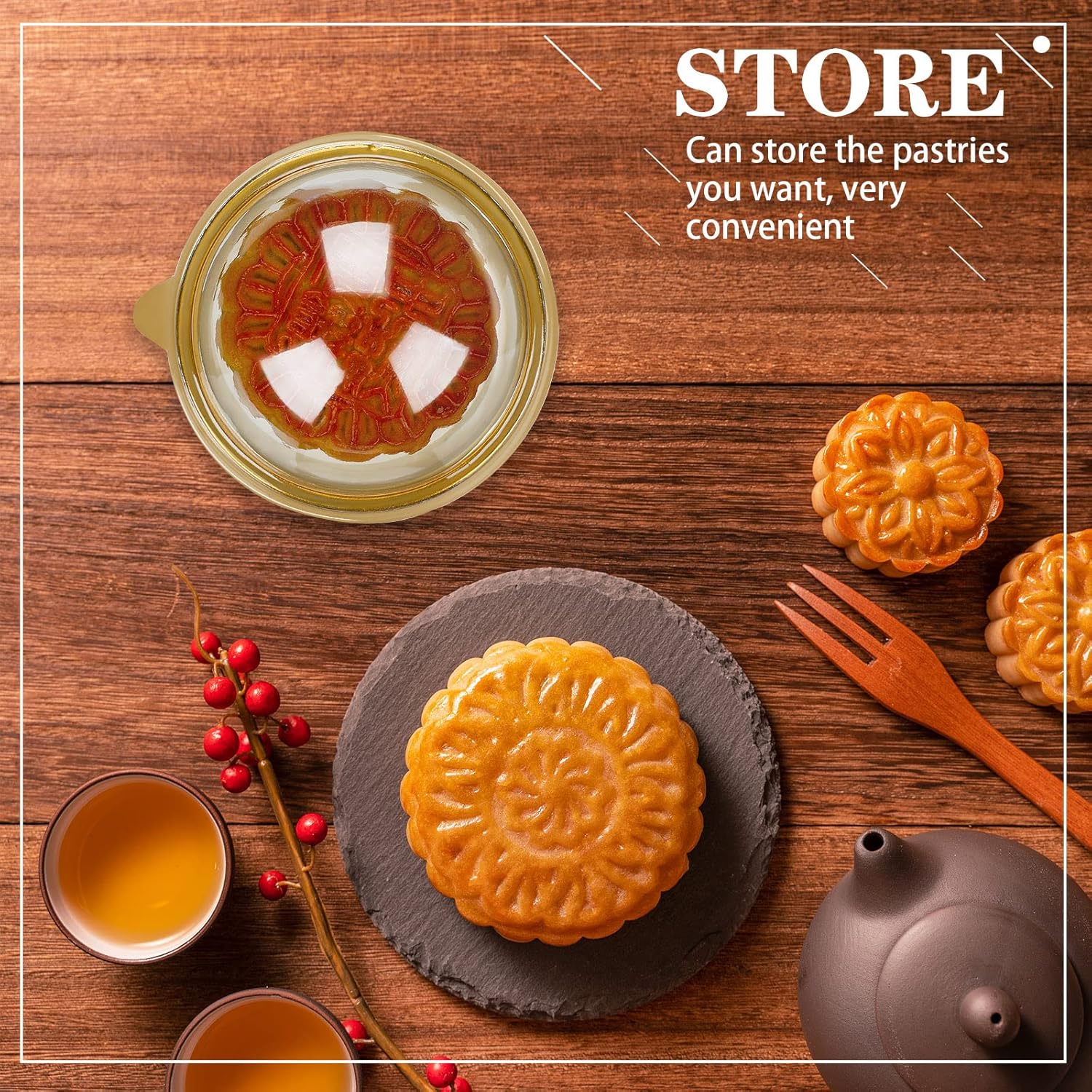 Patelai 200 Pcs Mini Cupcake Boxes Containers Clear Plastic Muffins Cheese Pastry Containers with Dome Lids for Wedding Birthday Party Gifts Supplies, 2.87 x 2.87 x 1.97 Inch (Gold)