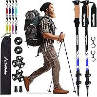 Vista 15 de TrailBuddy Trekking Poles – Lightweight 7075 Aluminum Hiking Poles for Women, Men & Seniors – Collapsible or Foldable Walking Sticks for Travel
