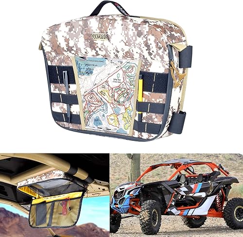 Bolsa de almacenamiento superior apta para Can Am Maverick X3 X DS MR RS Turbo R X3 MAX 2017 2018 2019 2020 2021 2022 2023 Organizador de bolsas de