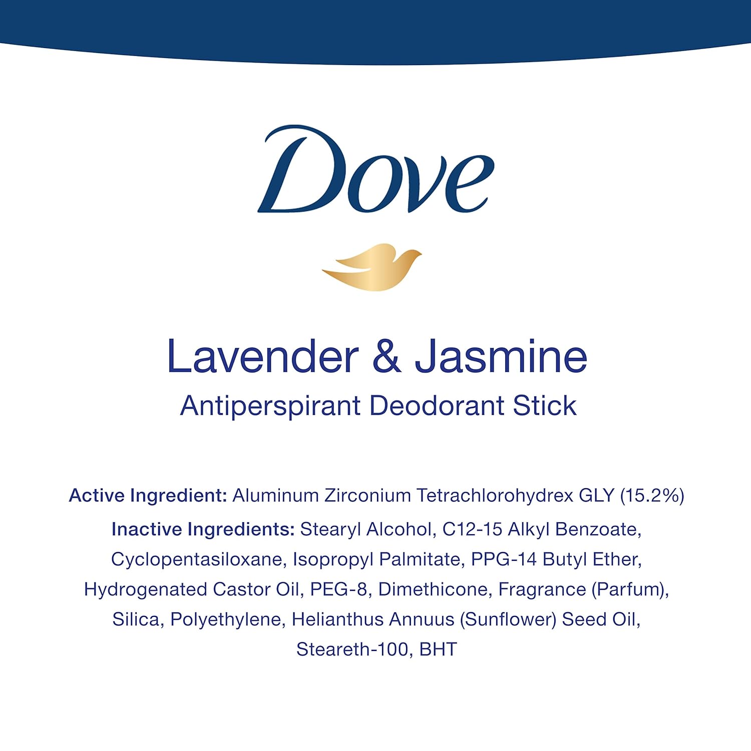 Dove Nourishing Secrets Antiperspirant Deodorant Stick for Women Lavender & Jasmine for 48 Hour Underarm Sweat Protection And Soft And Comfortable Underarms 2.6 oz 3 Count : Beauty & Personal Care