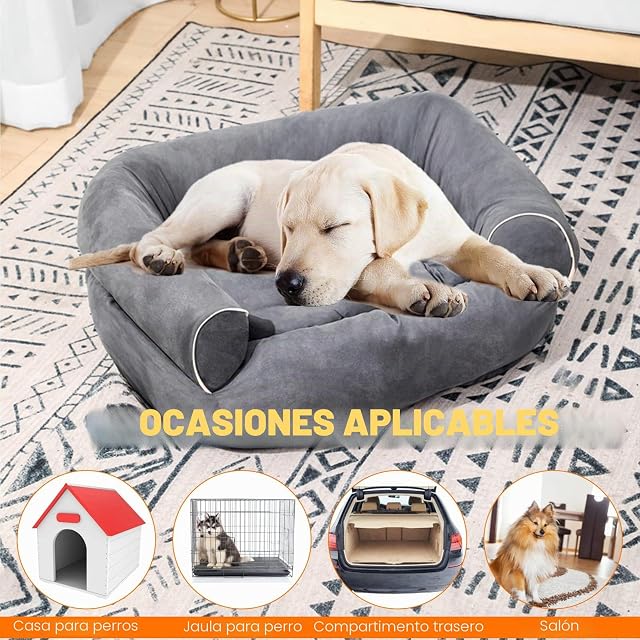 Foto 6 de 6 de PETCUTE Cama Ortopédica para Gatos y Perros Pequeños, Lavable de Espuma Viscoelástica