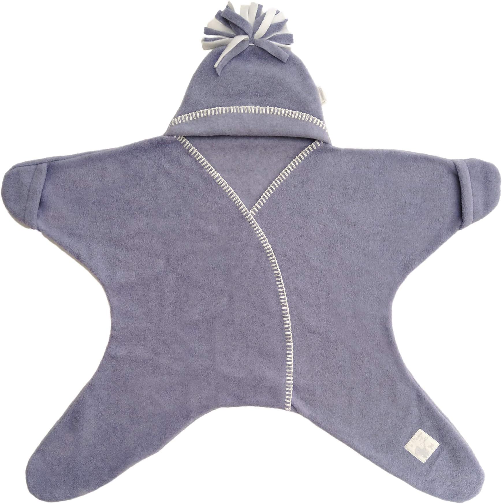 Tuppence and Crumble Star Baby Wrap Lavender Size Medium