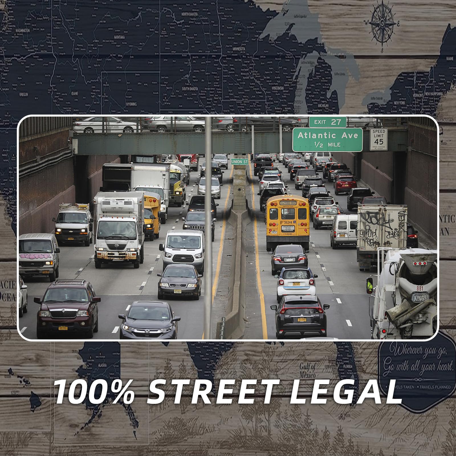 XCLPF American Flag Black License Plate Frames 4 Holes Front Rear Patriotic USA Stars and Stripes Car Tag Holder Cover with mounting Accessories(2 Pack)