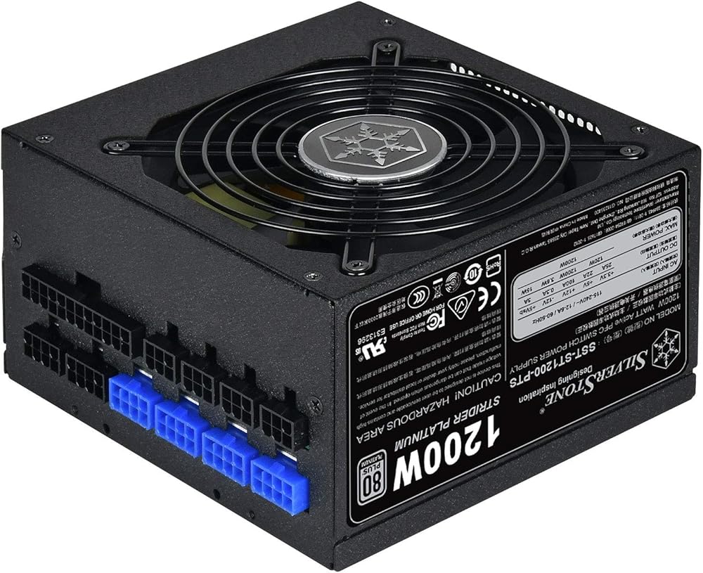 SilverStone Technology 1200 Watt Fully Modular 80 Plus Platinum Power Supply in Ultra Compact 140MM in Depth thumbnail 3
