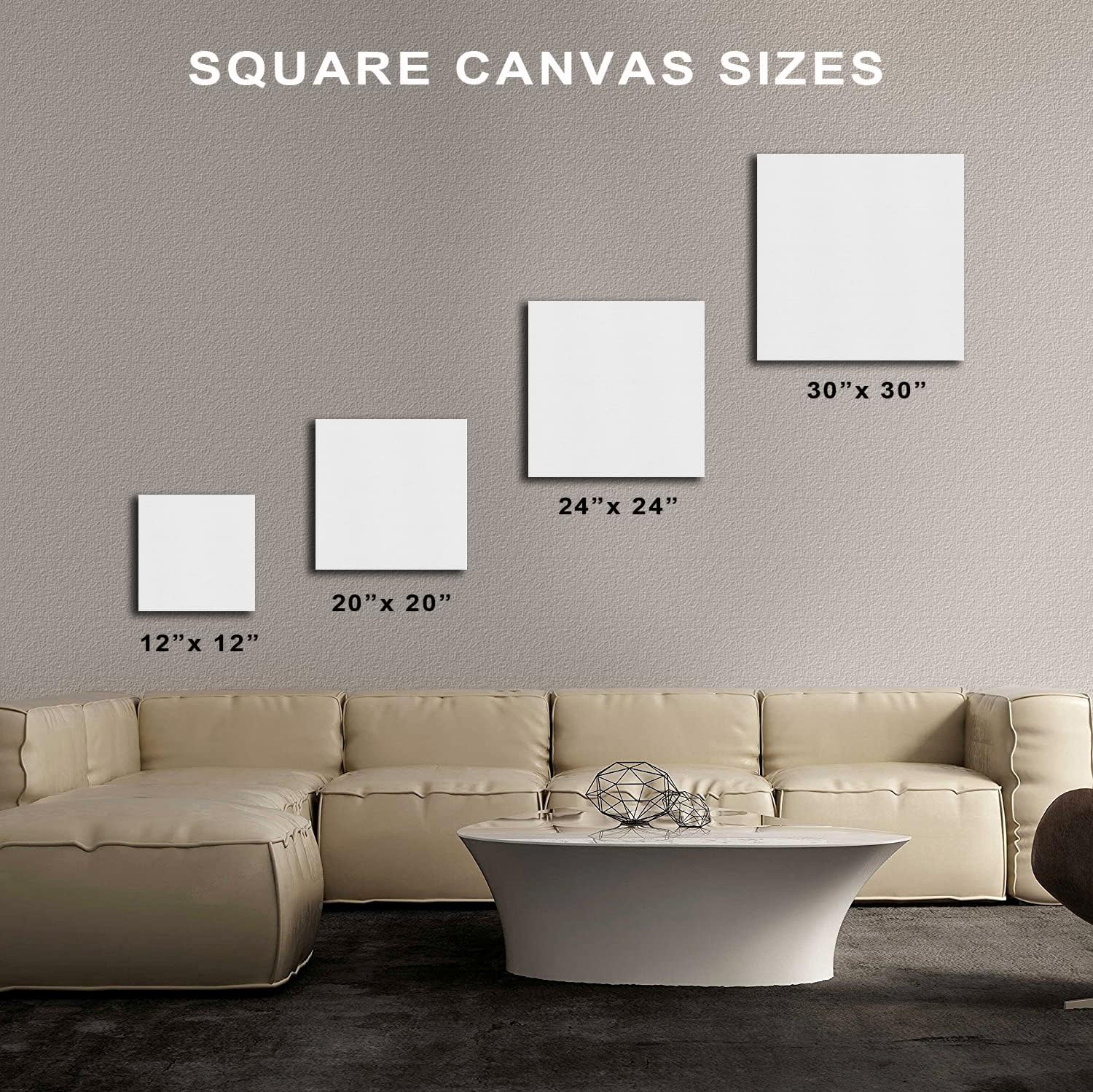 Sargent Art 16x20 Stretched Canvas, Pack of 5, Pre-Gessoed, Blank White Canvases, Double Acrylic Titanium Priming, Perfect for Acrylic, Oil, and Art Projects, Acrylic Pouring & Wet Media